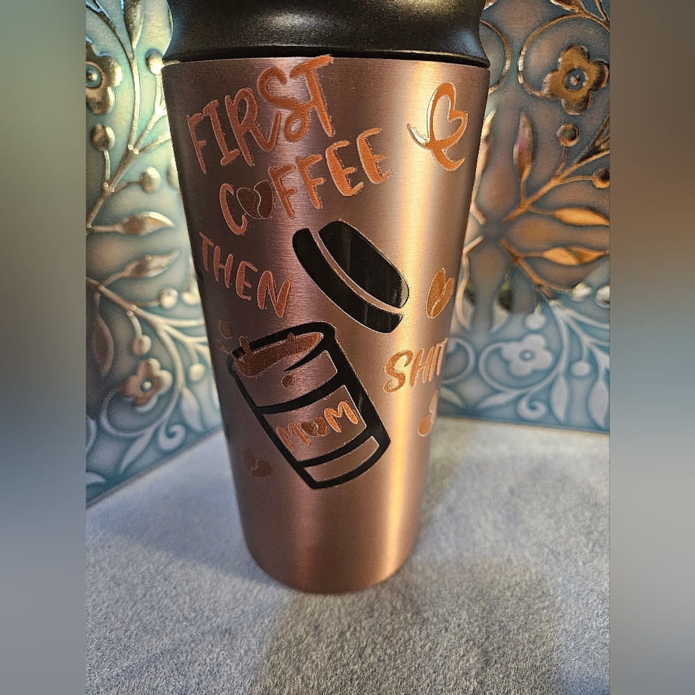 First Coffee The Mom Tumbler